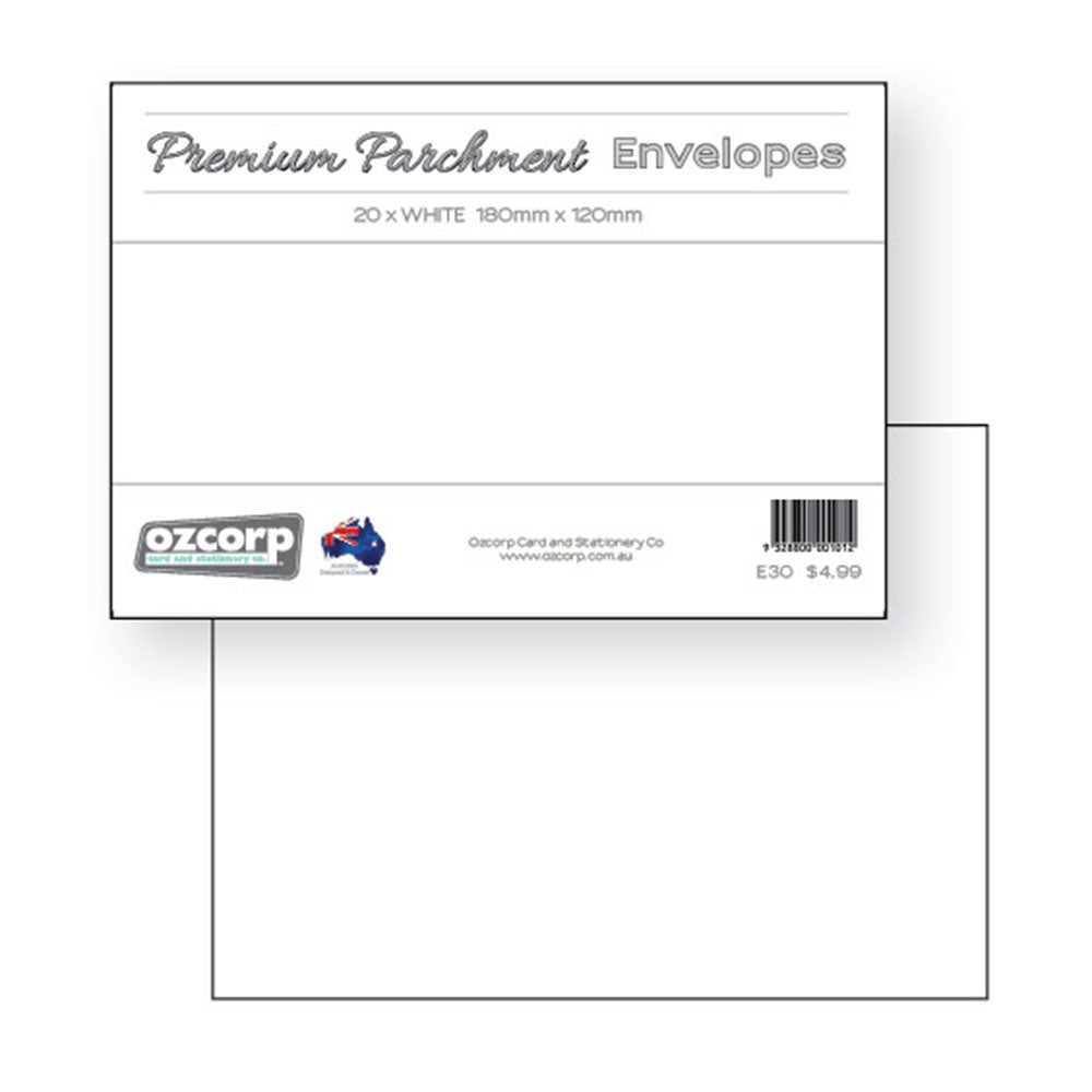 Busta per pergamena premium ozCorp 20pcs (18x12cm)