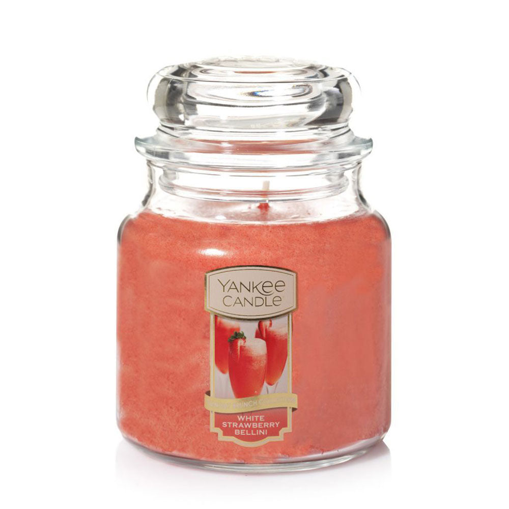 Yankee Classic White Strawberry Bellini Candle Fras