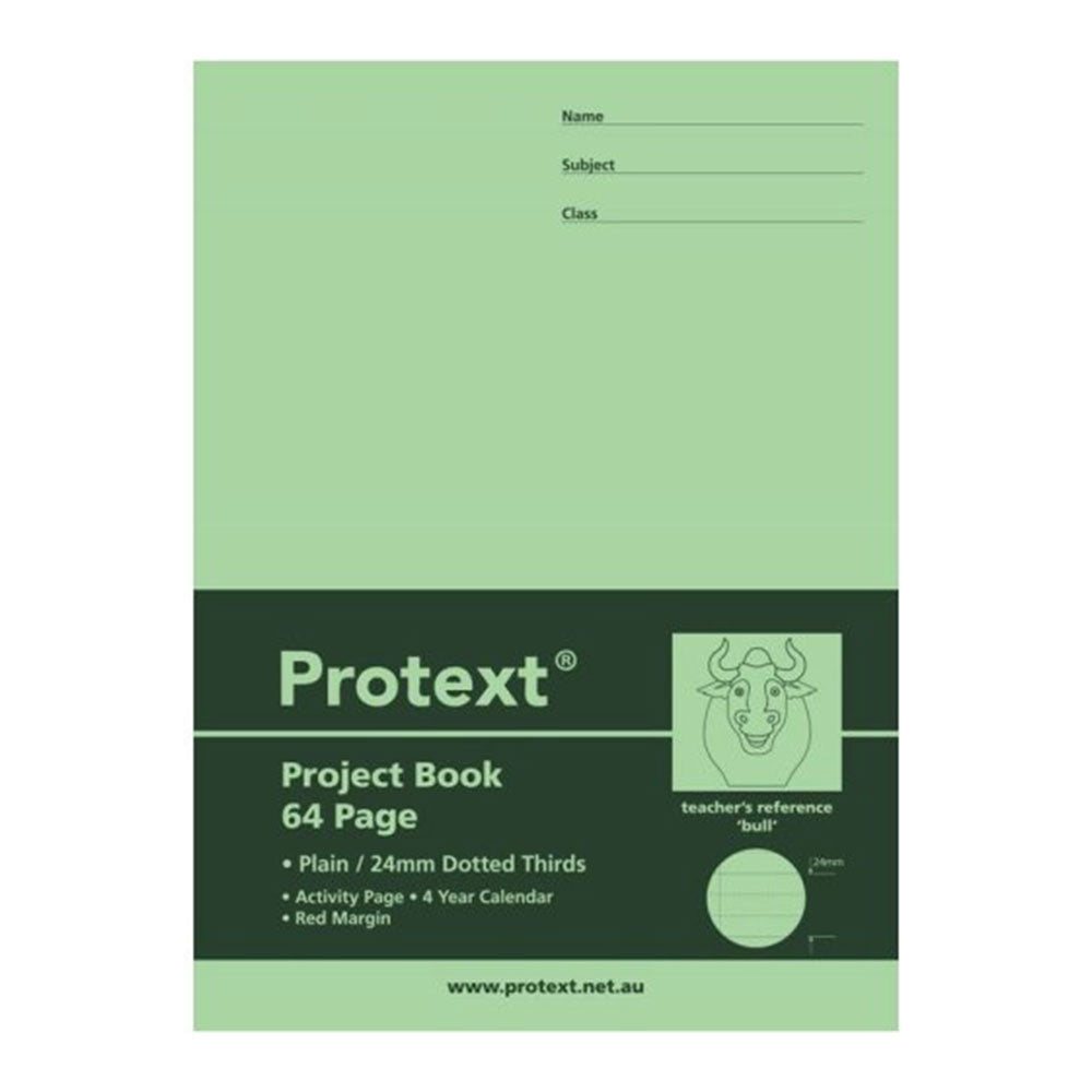 Protext prikket tredjedeler skrivebok 64pg (330x245mm)