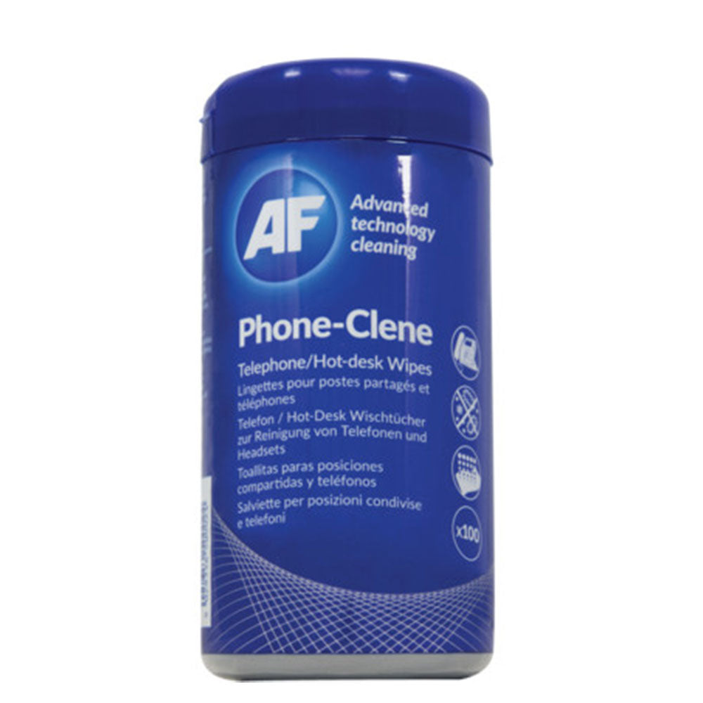 AF Phone-Clene Telephone Wipes Cleans & Sanities 100pcs