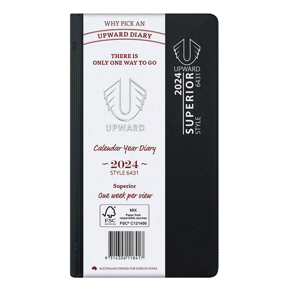 Upward WTV 2024 Pocket Diary (Black)