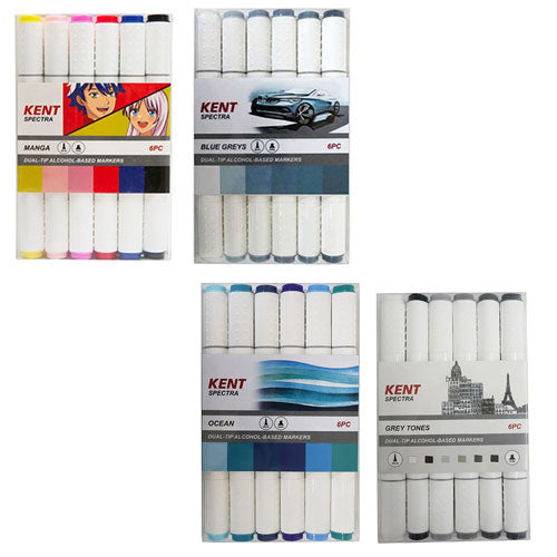 Kent Spectra Graphic Design Marker Set 6pcs