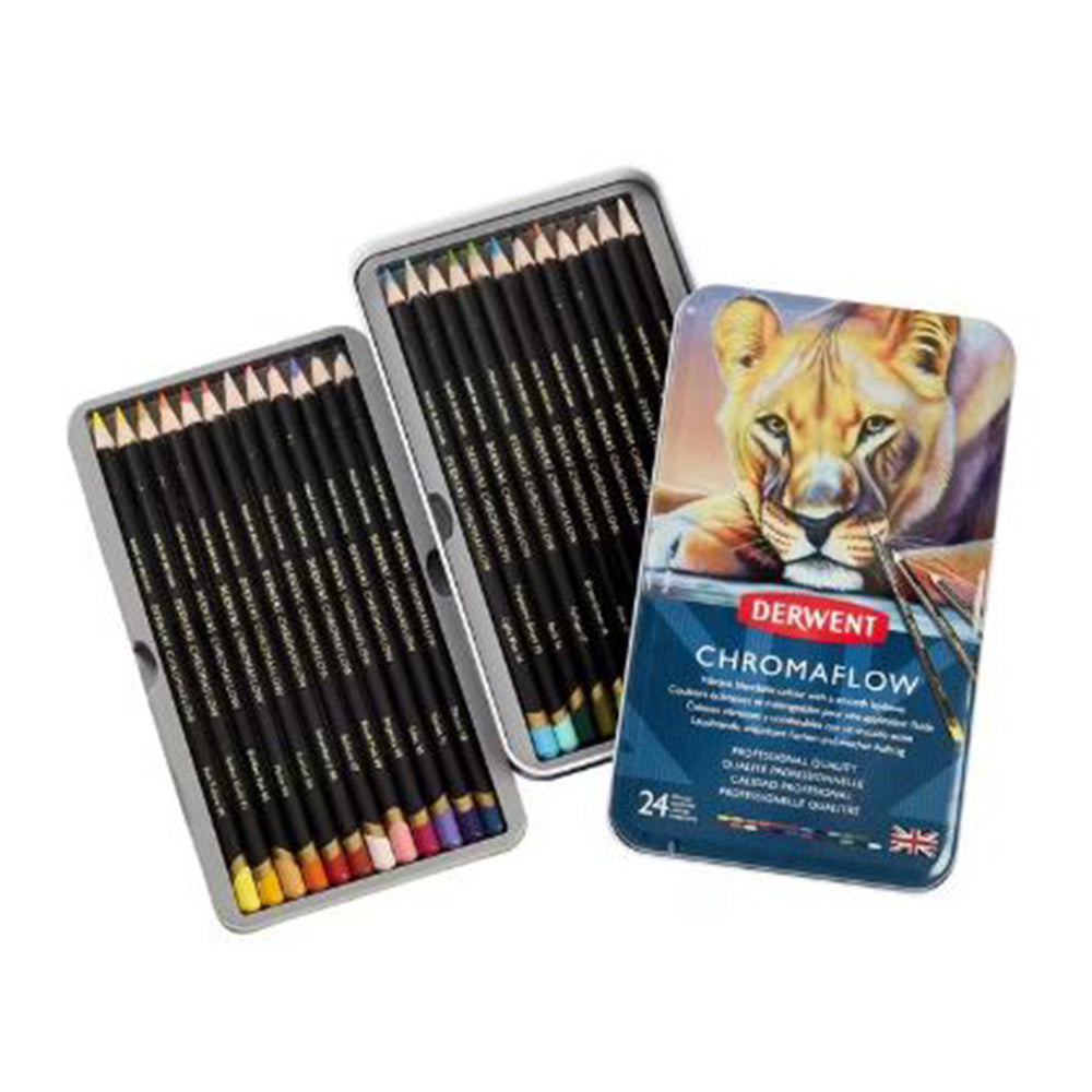 Derwent Academy ChromaFlow Pencils en estaño