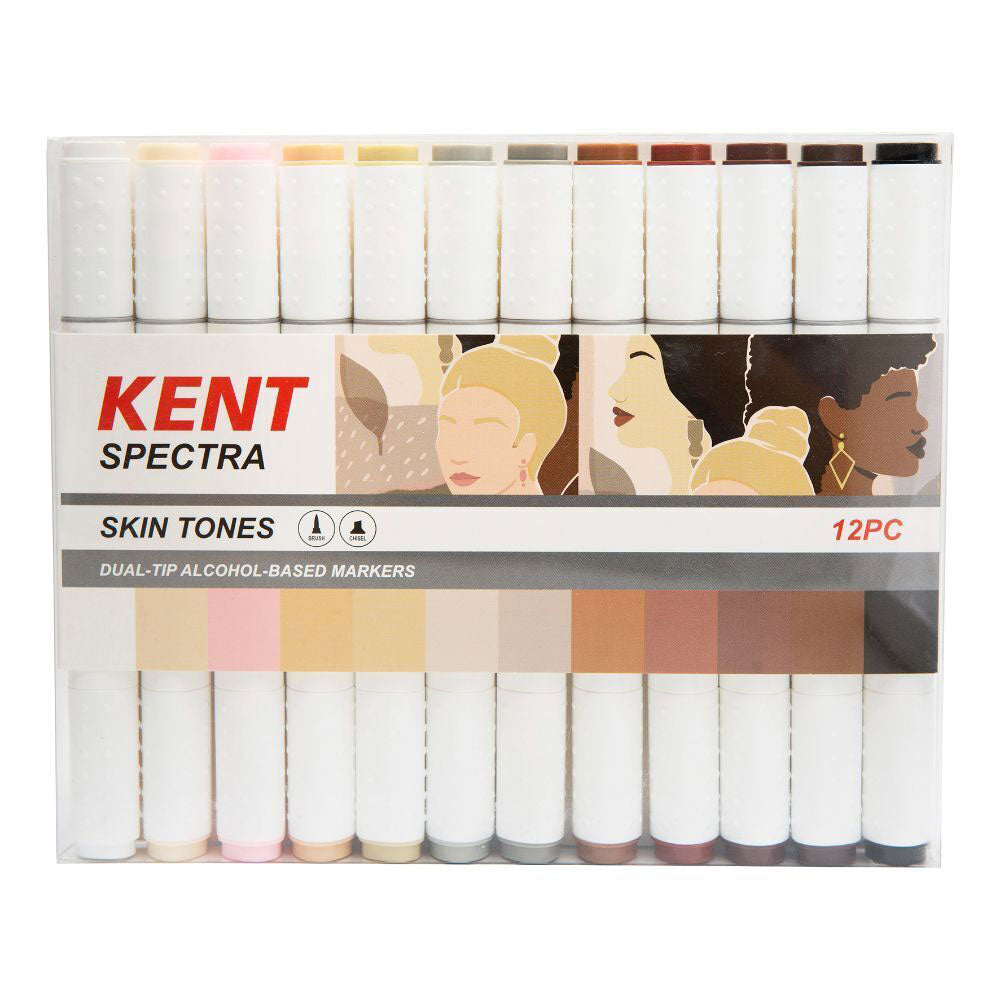 Kent Spectraグラフィックデザインマーカーセット12pcs