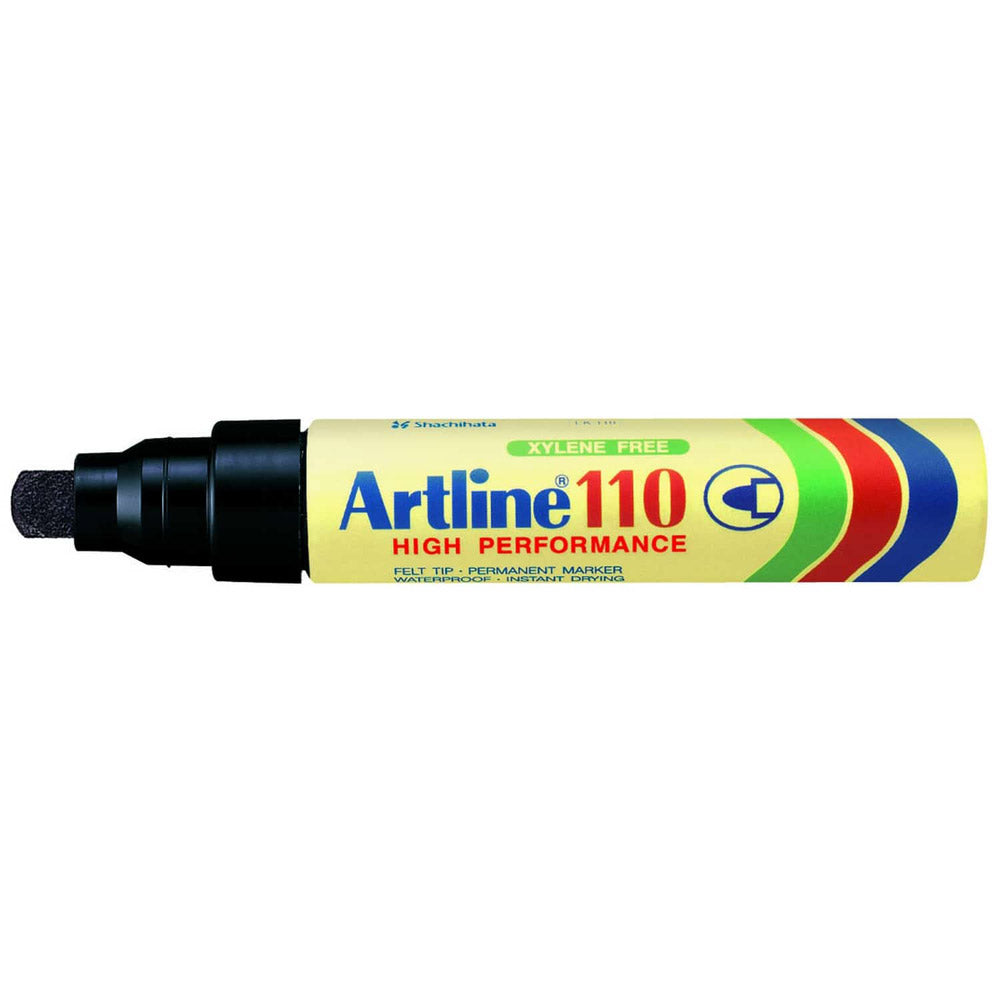 Artline 110 Permanent Bullet NIB Marker 6PK (sort)