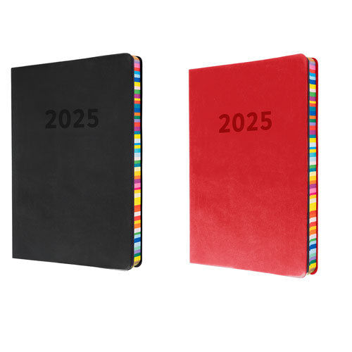 Collins Edge Rainbow A5 Week to View 2025 Diary