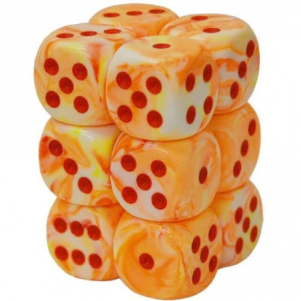 Feestelijke Chessex 16mm D6 Dice Block