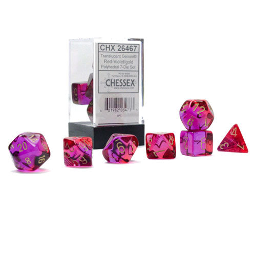 Gemini Polyhedral Translucent 7-Die Set