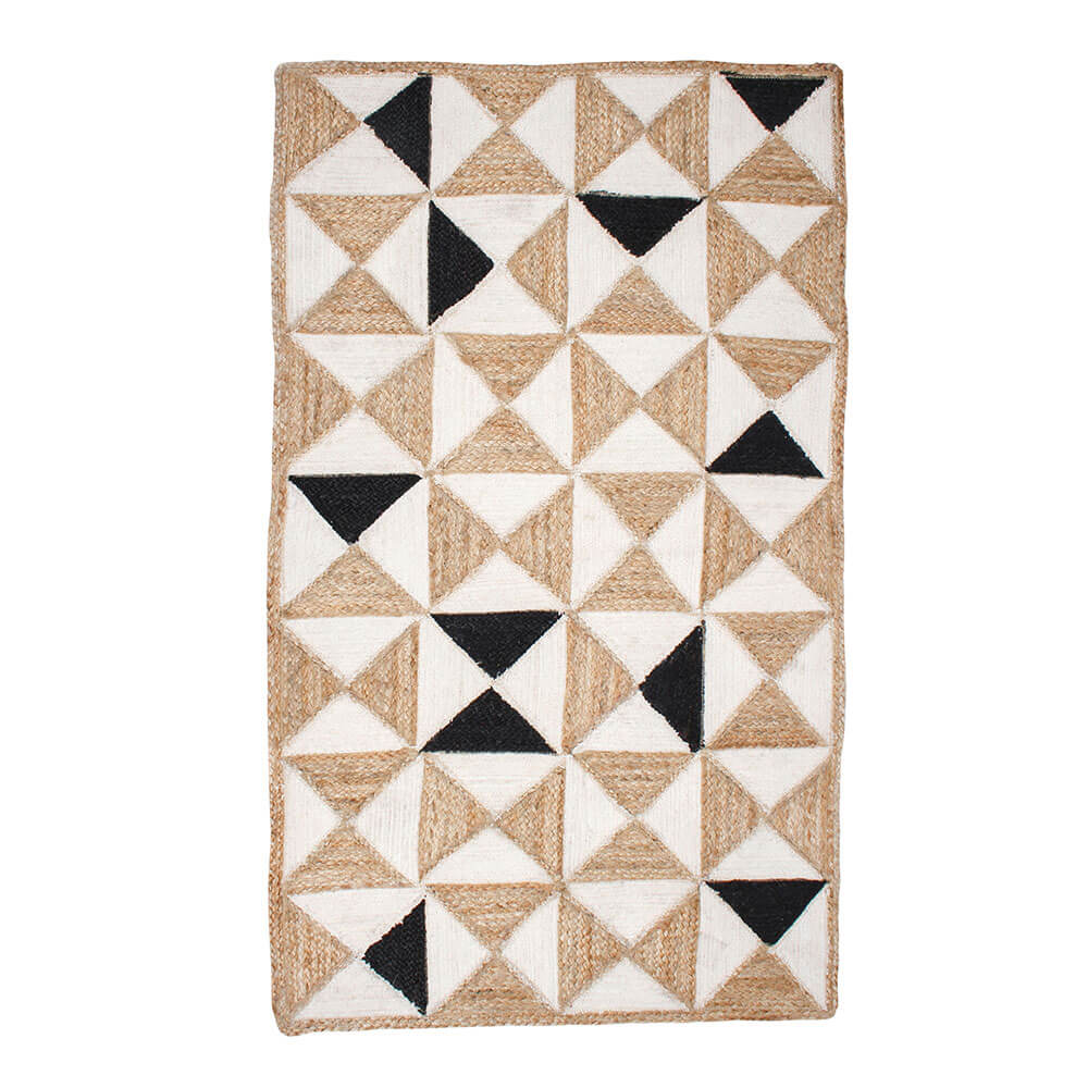 Holi Cotton Jute Braided Rug Prism