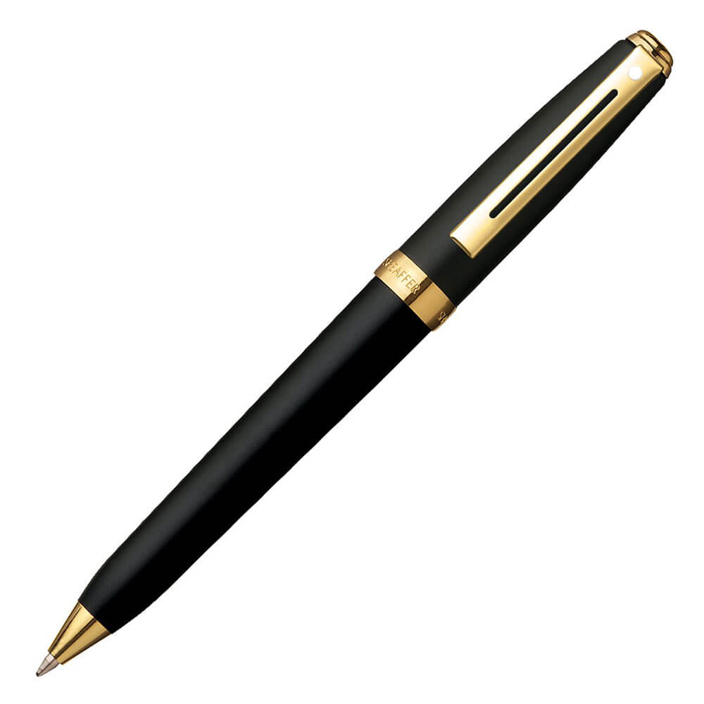 Prélude Black Matte / 22CT Gold plaqué stylo