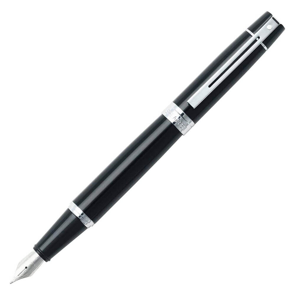 Sheaffer 300 fin fontänpenna (glansig svart)