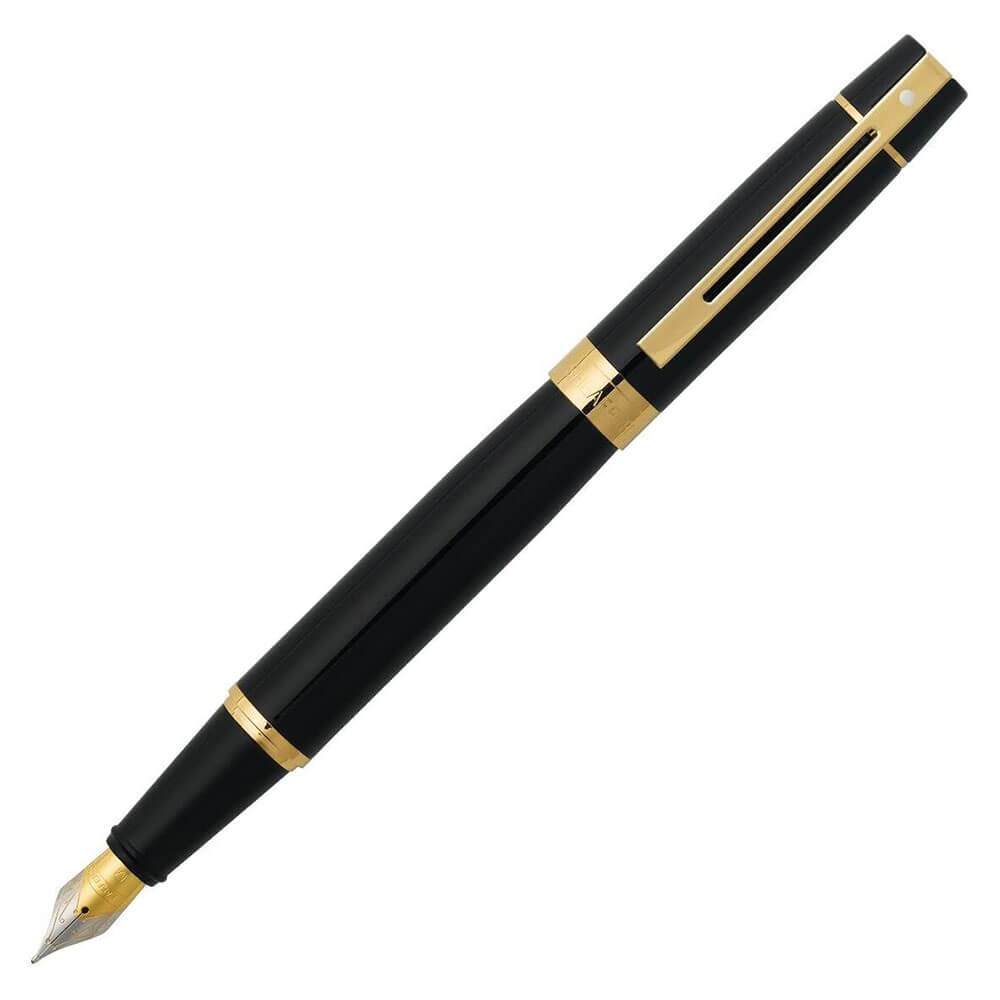 Sheaffer 300 Fine Fountain Pen (negro brillante)