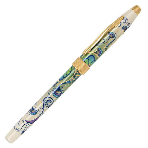 Cross Botanica Green Day Lily 23ct Fine Fountain Pen