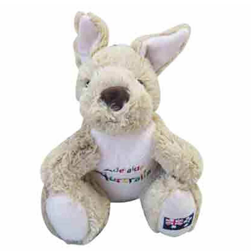 20 cm en peluche kangourou avec broderie