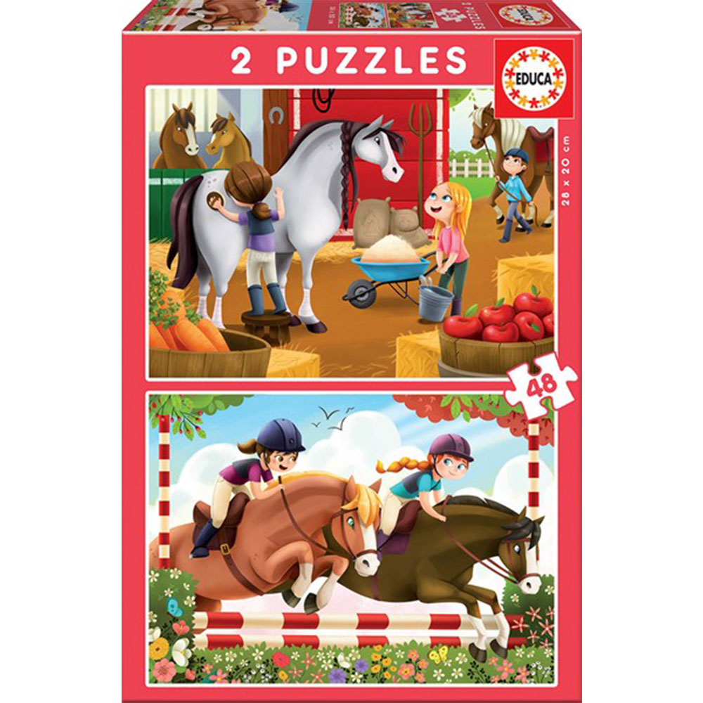 Collezione di puzzle Eduls 2 set con 48pcs