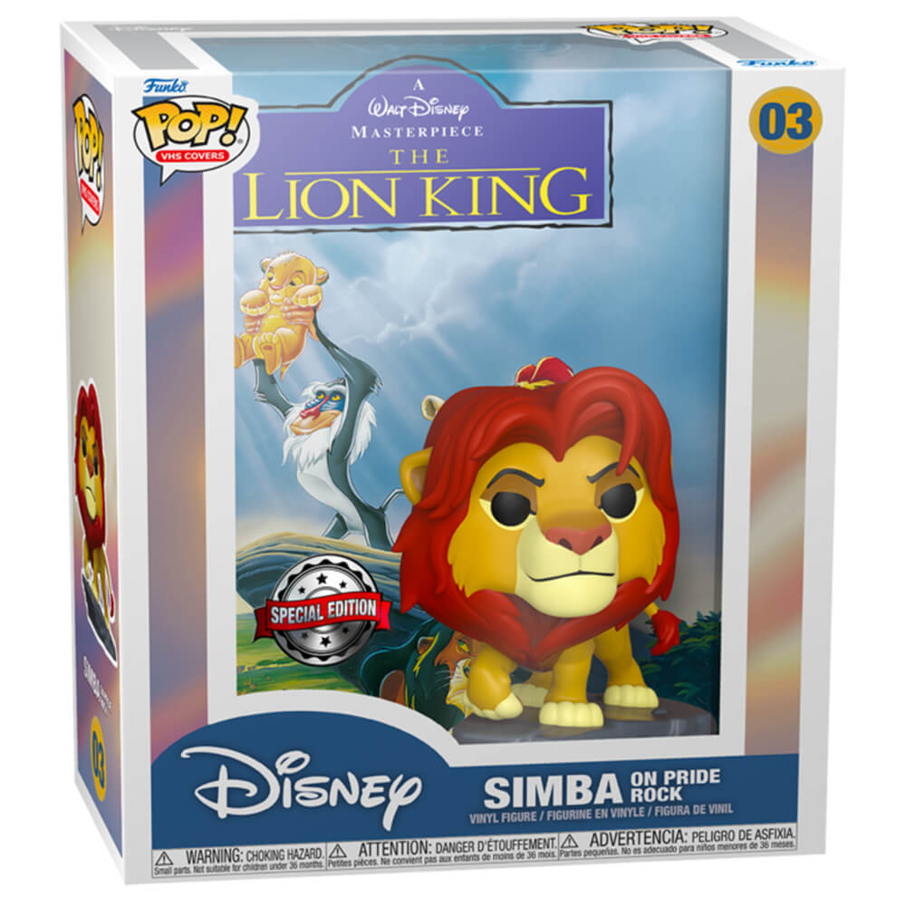 Lion King Simba op Pride Rock Us Exclusive Pop! Omslag