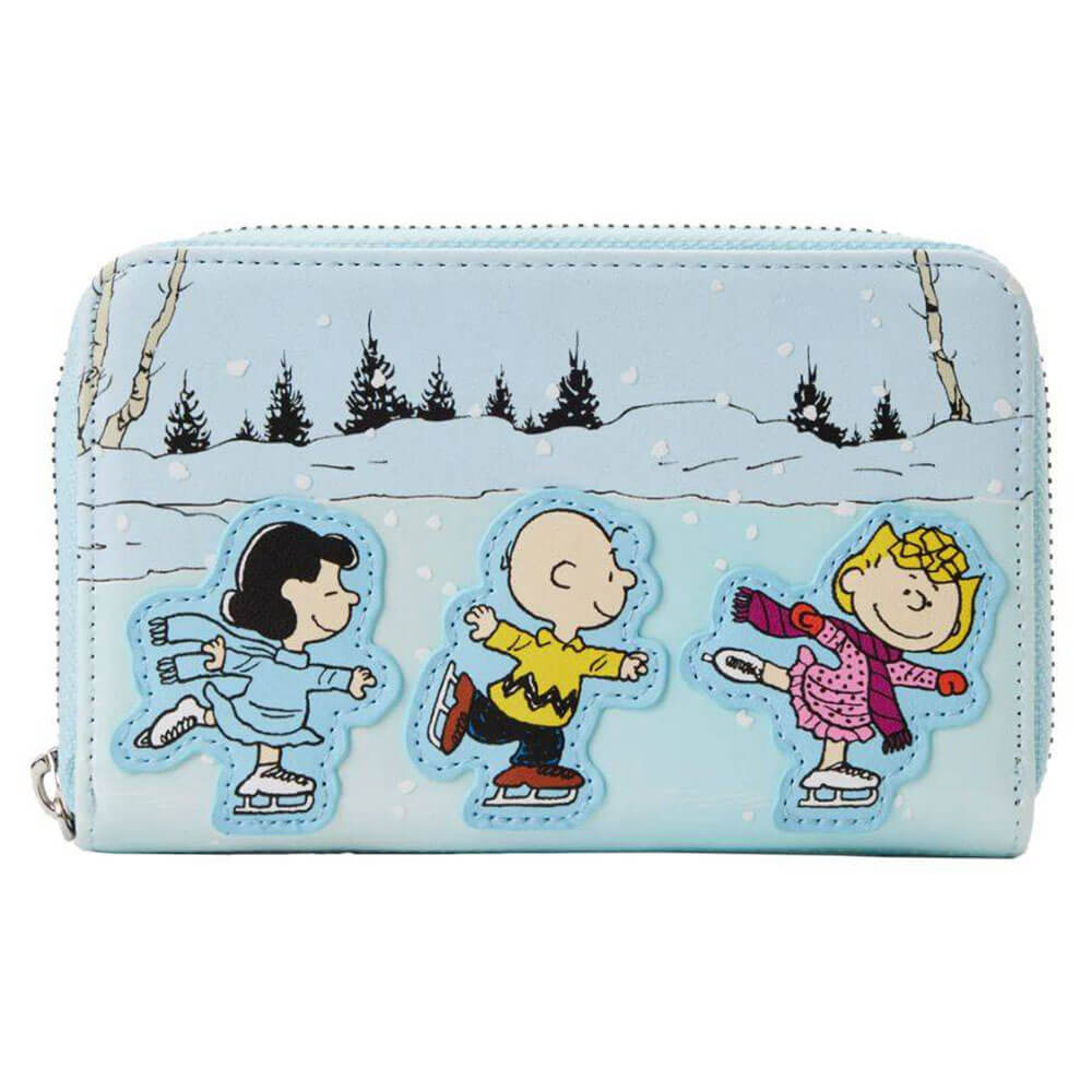 Peanuts Ice Skating Zip Purse