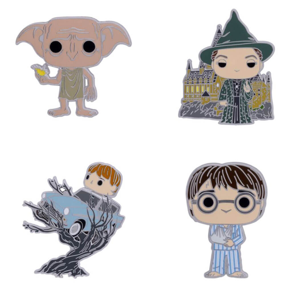 Harry Potter Chamber of Secrets Pin 4-Pack