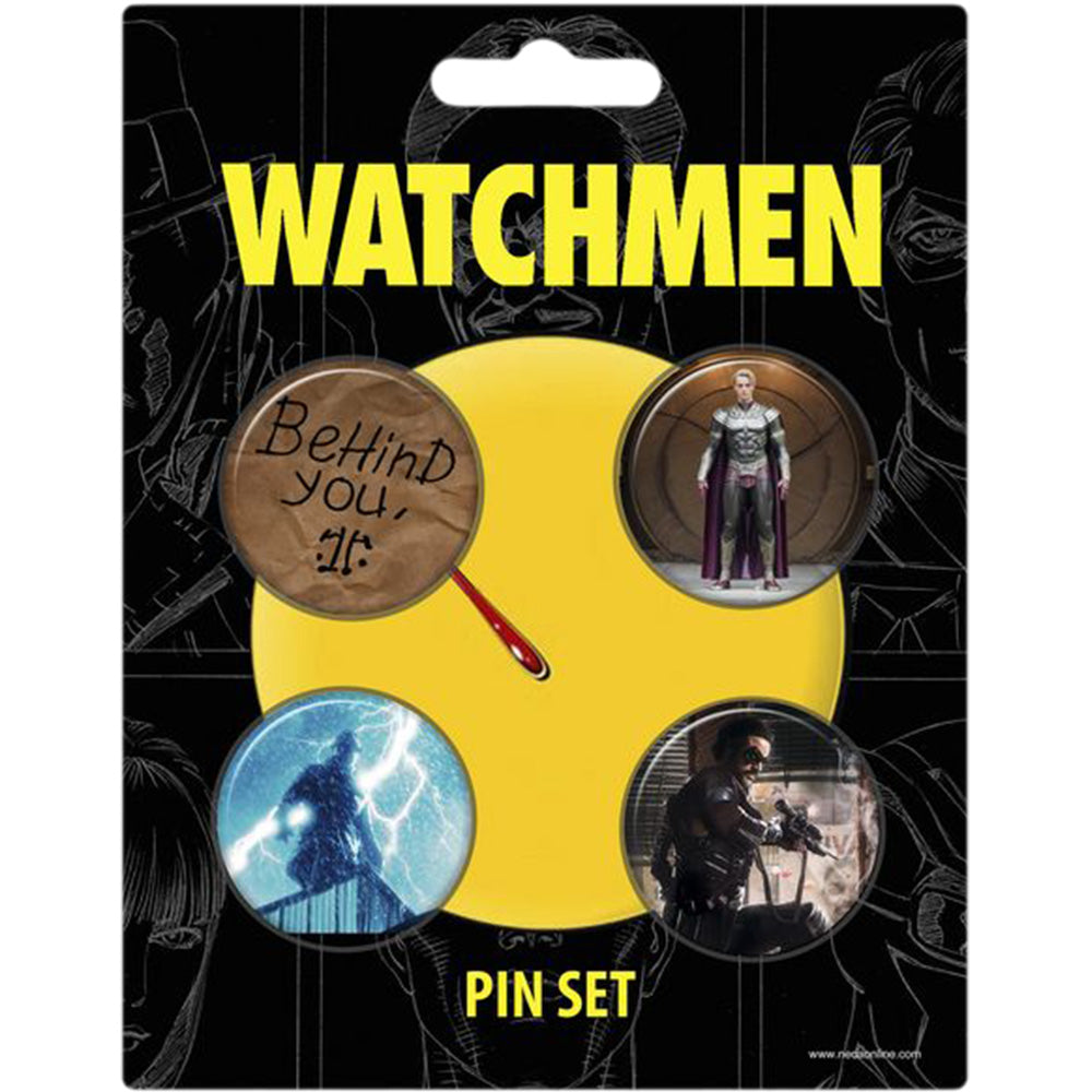 Watchmen pin sæt på 4