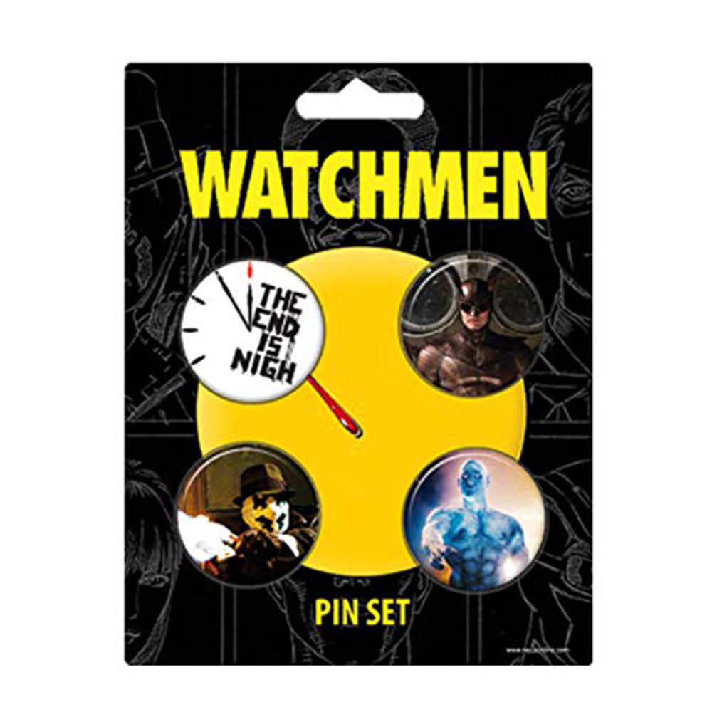 Watchmen pin sæt på 4