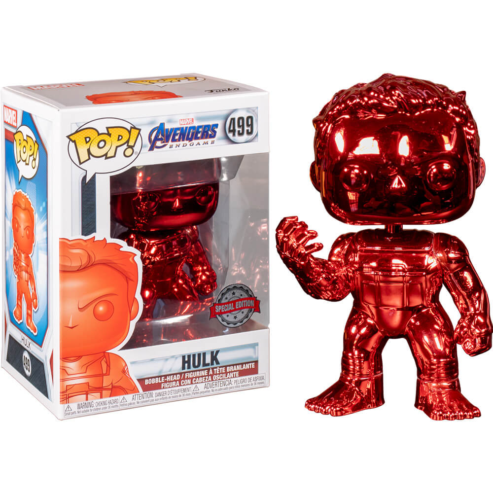 Avengers 4 Endgame Hulk Red Chrome US Excl Pop! Vinyl