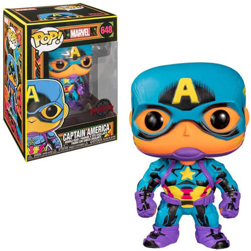 Captain America Black Light US Pop! Vinyl