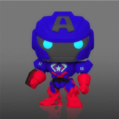 Captain America Marvel Mech Glow US Exclusive Pop! Vinyl