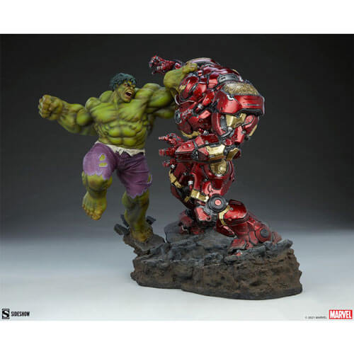 Marvel Comics Hulk vs Hulkbuster Maquette