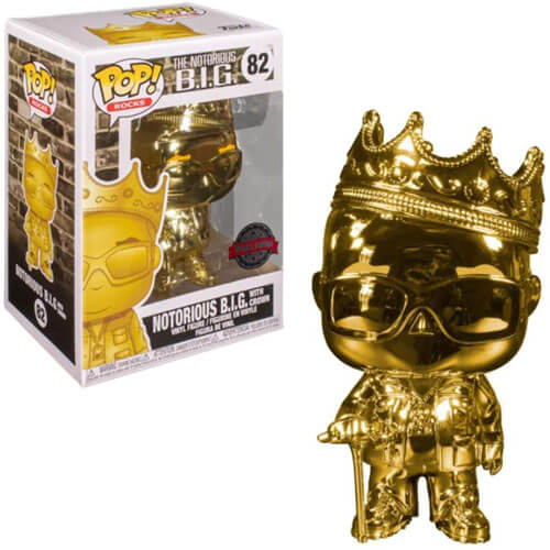 Notorious B.I.G. Biggie Gold Chrome US Exclusive Pop! Vinyl