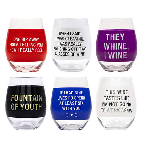 Say What Wine Glass