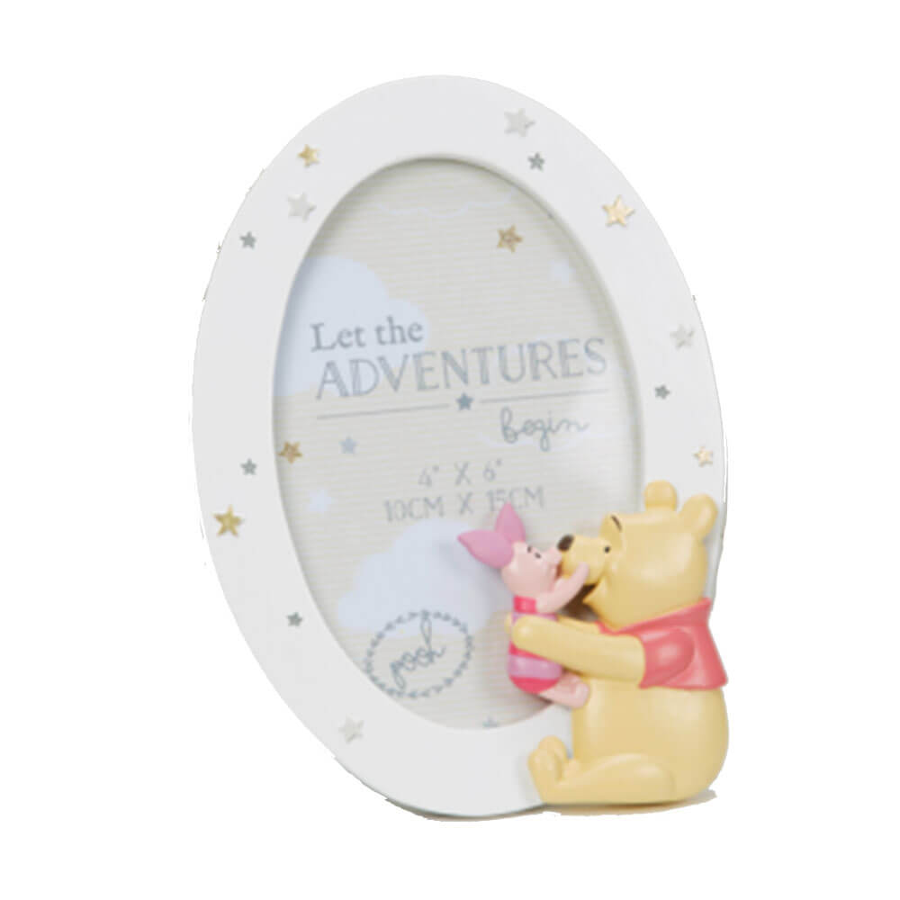 Disney Pooh & Piglet Pooh Round Resin Frame