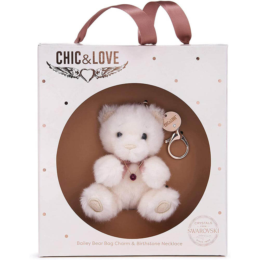 Chic & Love Bailey Bear Bag sjarm og halskjede