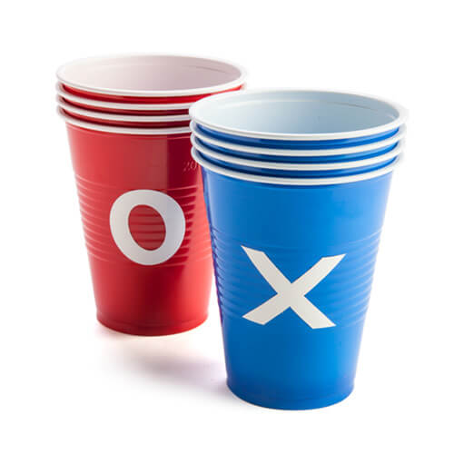 Tic Tac Toe Drinking Cup Game