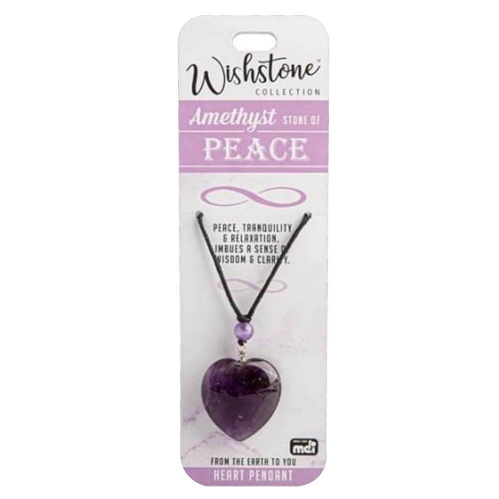 Wishstone Collection Amethyst Heart vedhæng