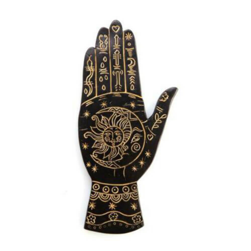 Palmistry Gold Flat Incense Burner