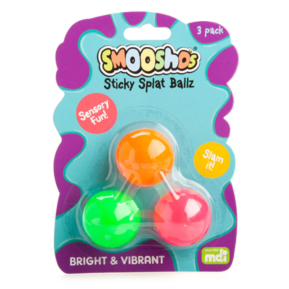 Smoosho's Sticky Splat Ballz (juego de 3)