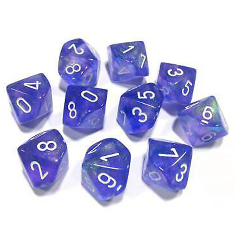 CHESSEX D10 Conjunto de Borealis poliédricos de 10 muerte