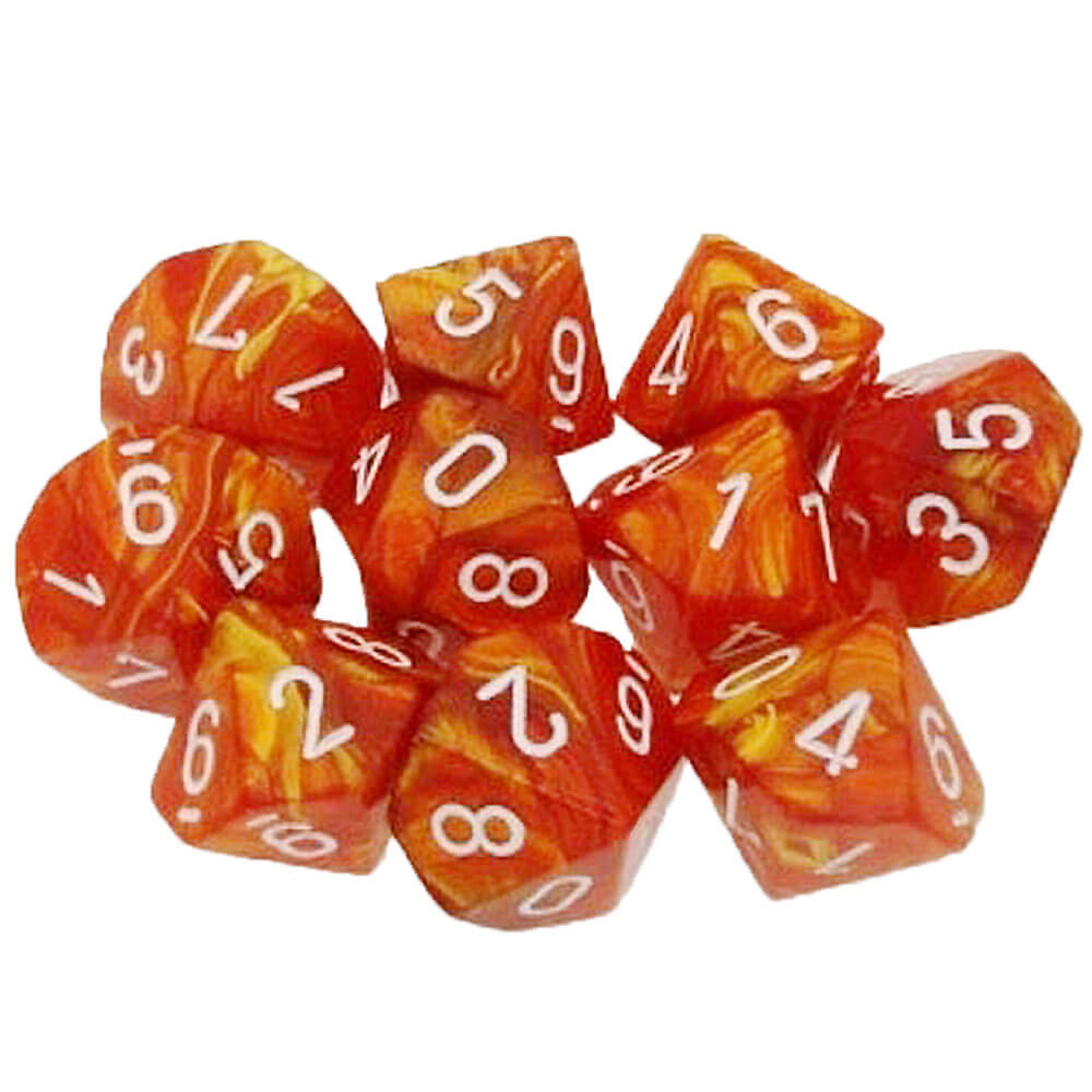 Chessex D10多面体10-Die Lustrousセット