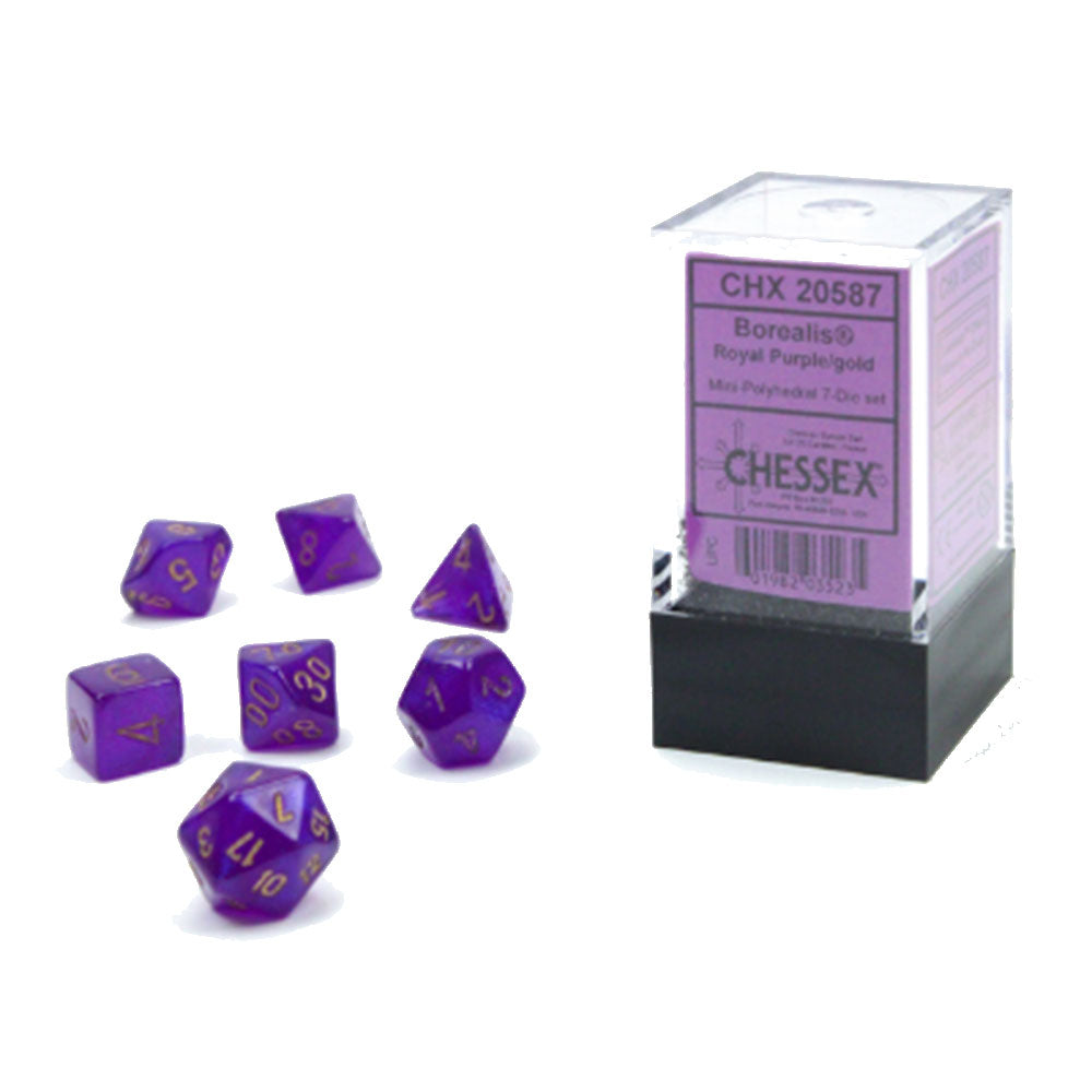 Mini Borealis Luminary Polyedral 7-Die Set