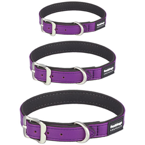 Elegant Vegan Leather Collar (Purple)