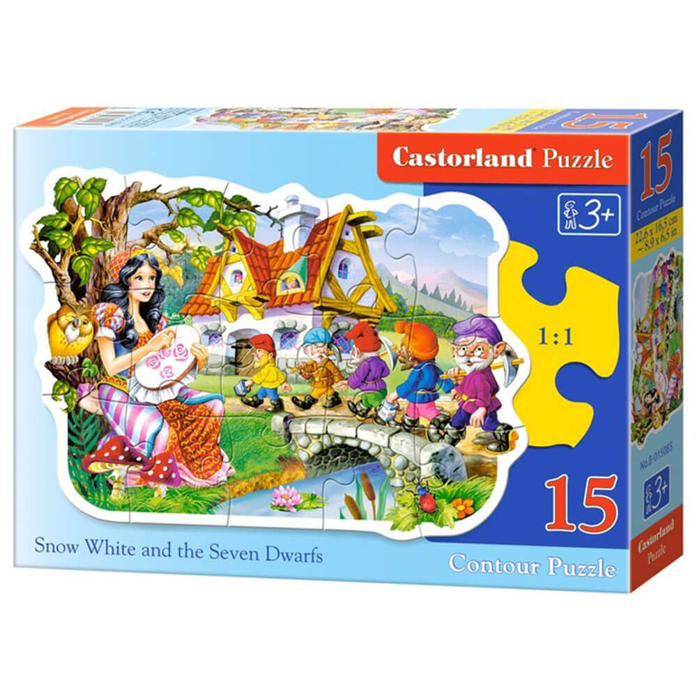 Snow White & Seven Dwarfs Puzzle 15pcs