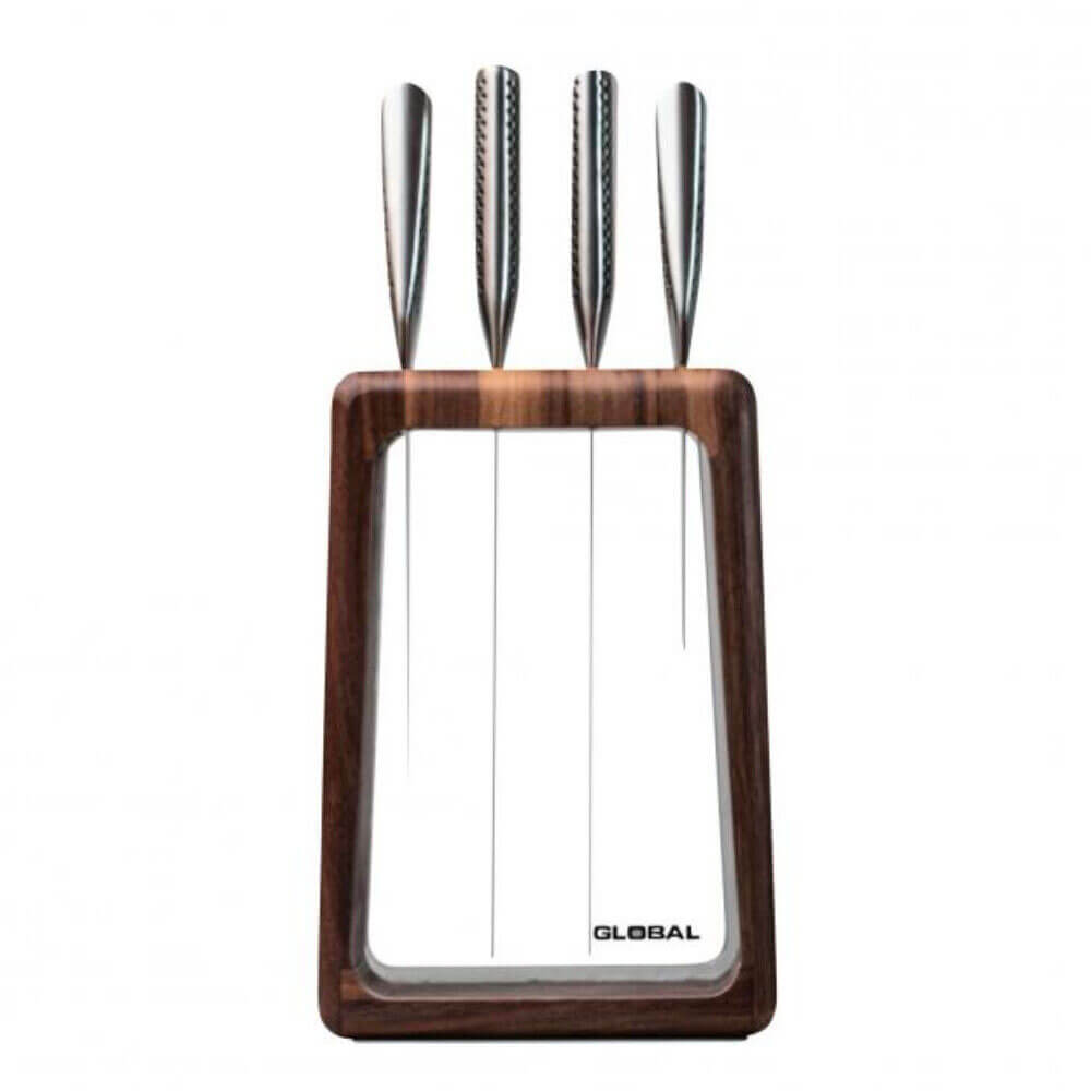 Global Knives Hashira Knife Block Set (5pcs)