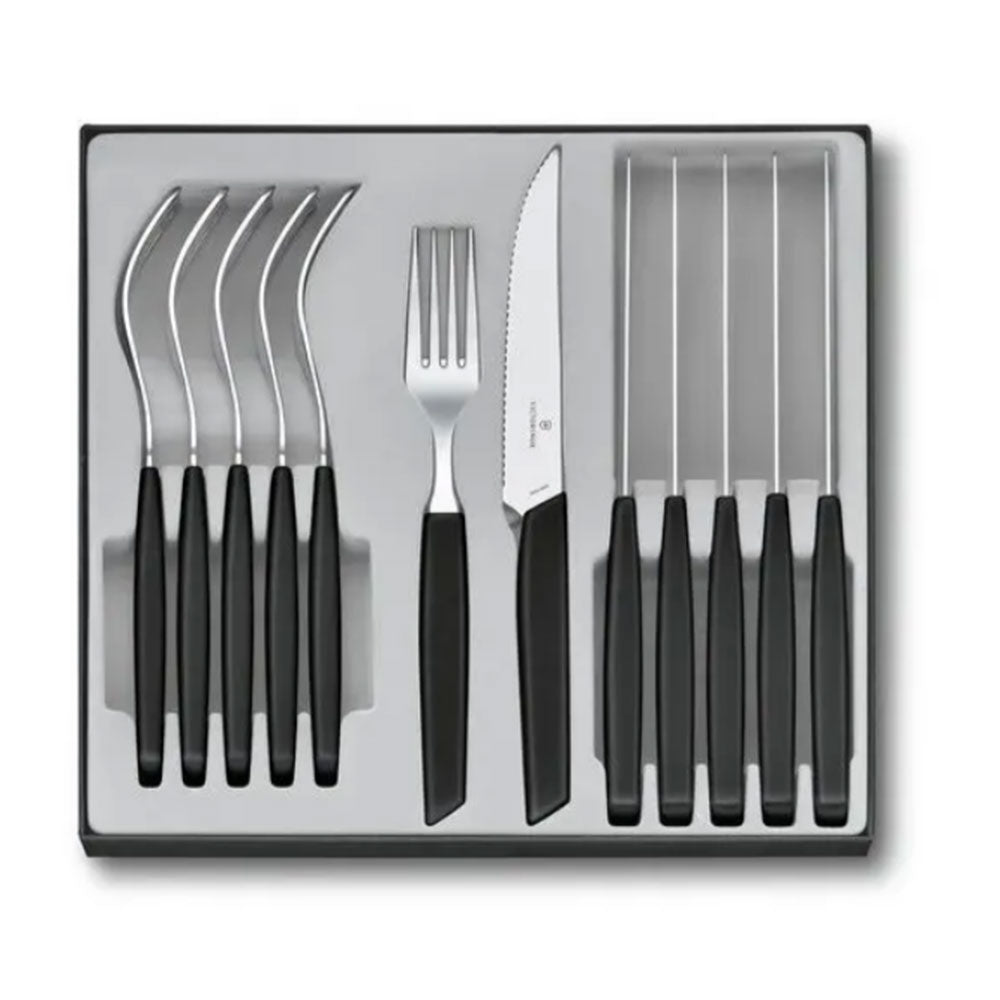  Victorinox Besteck Modernes Tischset (Schwarz)