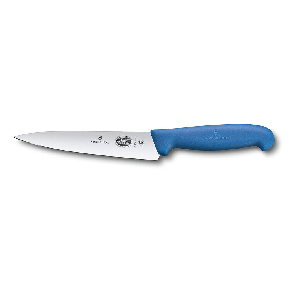 Victorinox cuit la poignée de fibrox au couteau en sculpture (bleu)