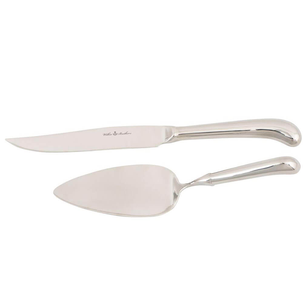 Wilkie Stirling Cake Serving (Set of 2)