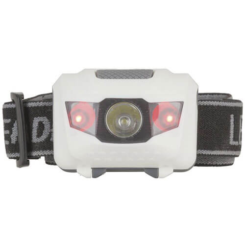 3W LED Head Torch w/ 2 Red LEDs