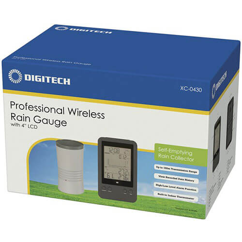 Digital Rain Gauge w/ Temperature