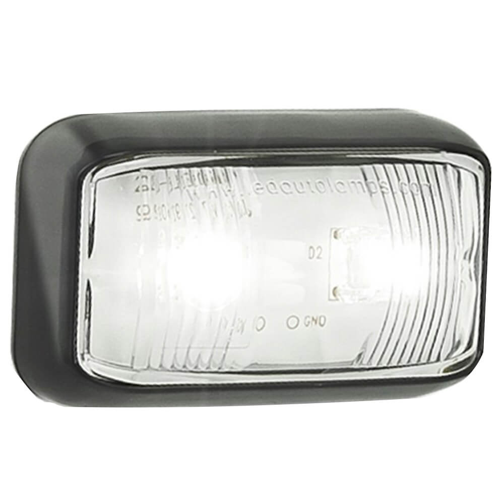 White Vehicle Clearance Lights Trailers & Caravans (12/24V)