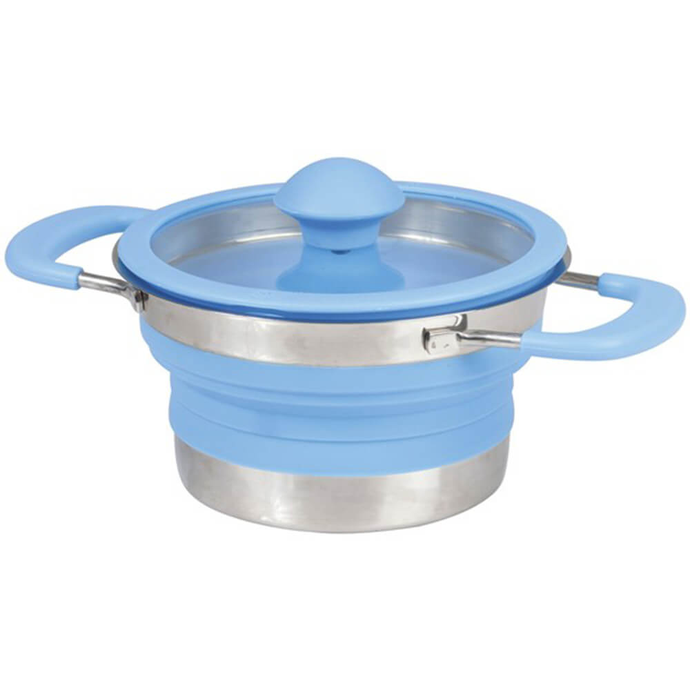 Pot de cuisson pliable avec couvercle