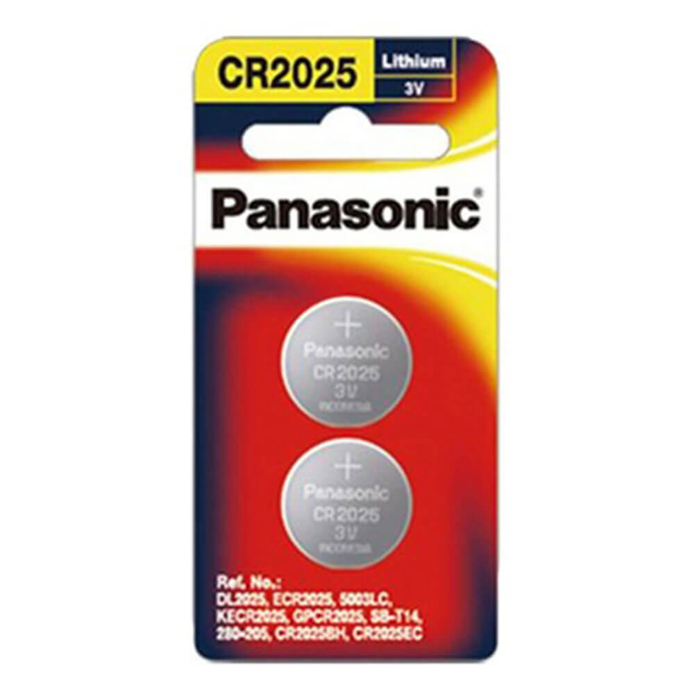 2 Pak Panasonic Lithium -knop Batterij 3V